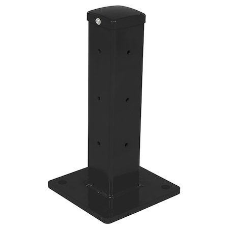 Rigid Tube Post 18 In Bolt-On Style Black